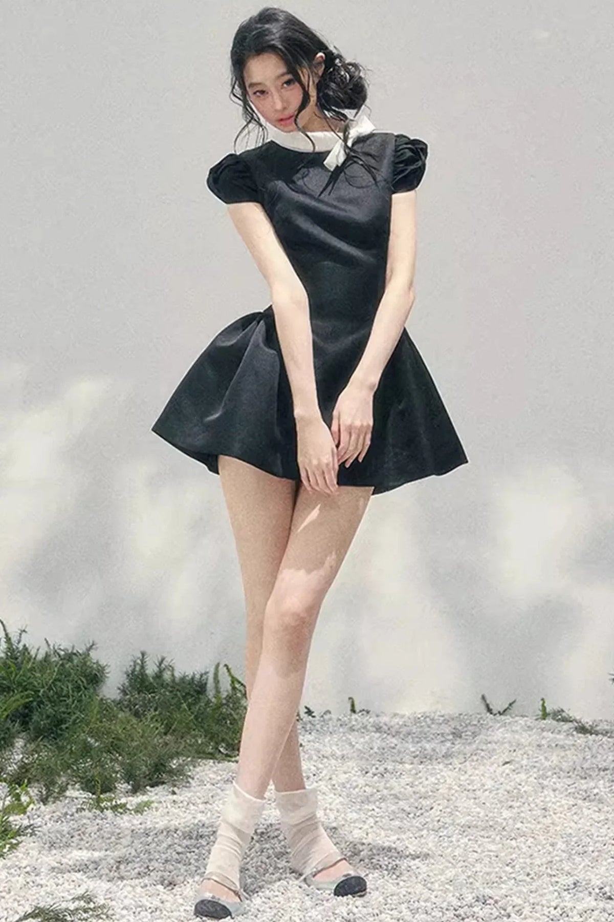 Lilian Ball Puff Sleeve Dress