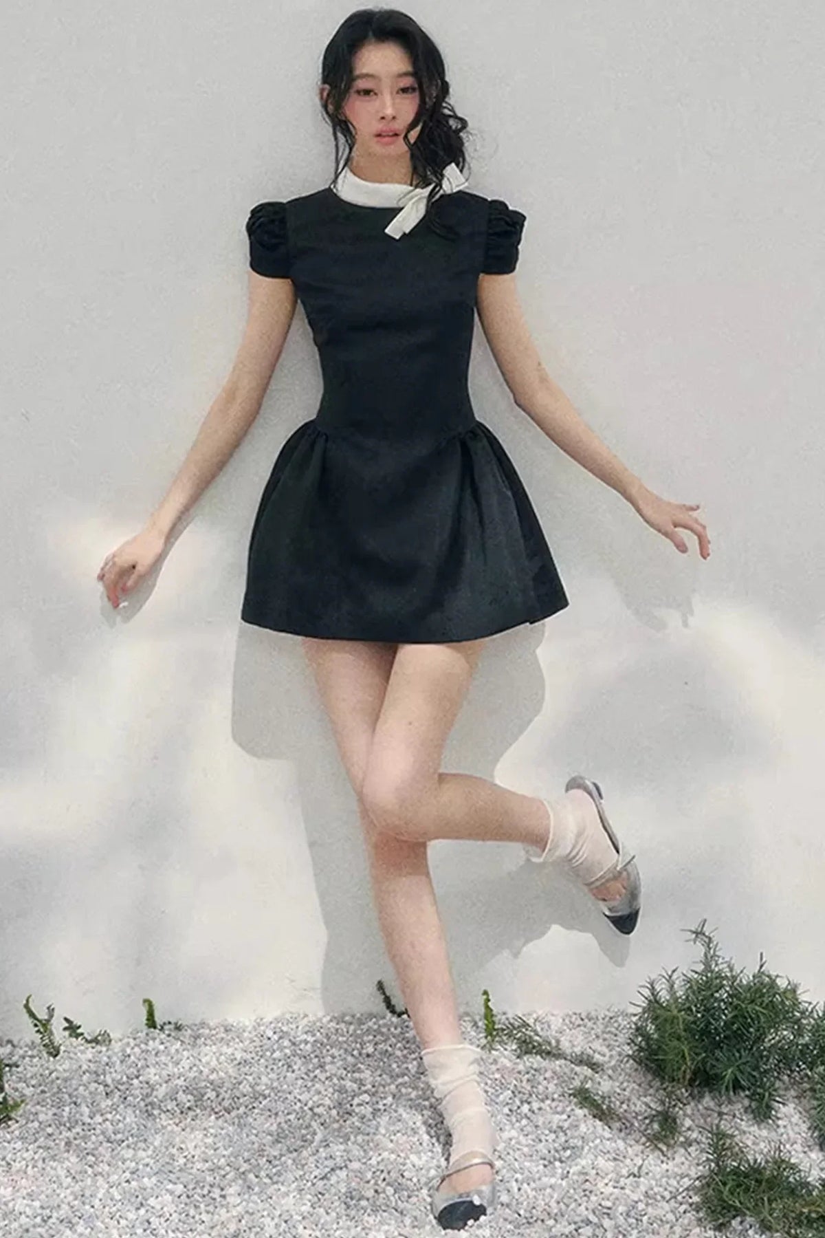 Lilian Ball Puff Sleeve Dress