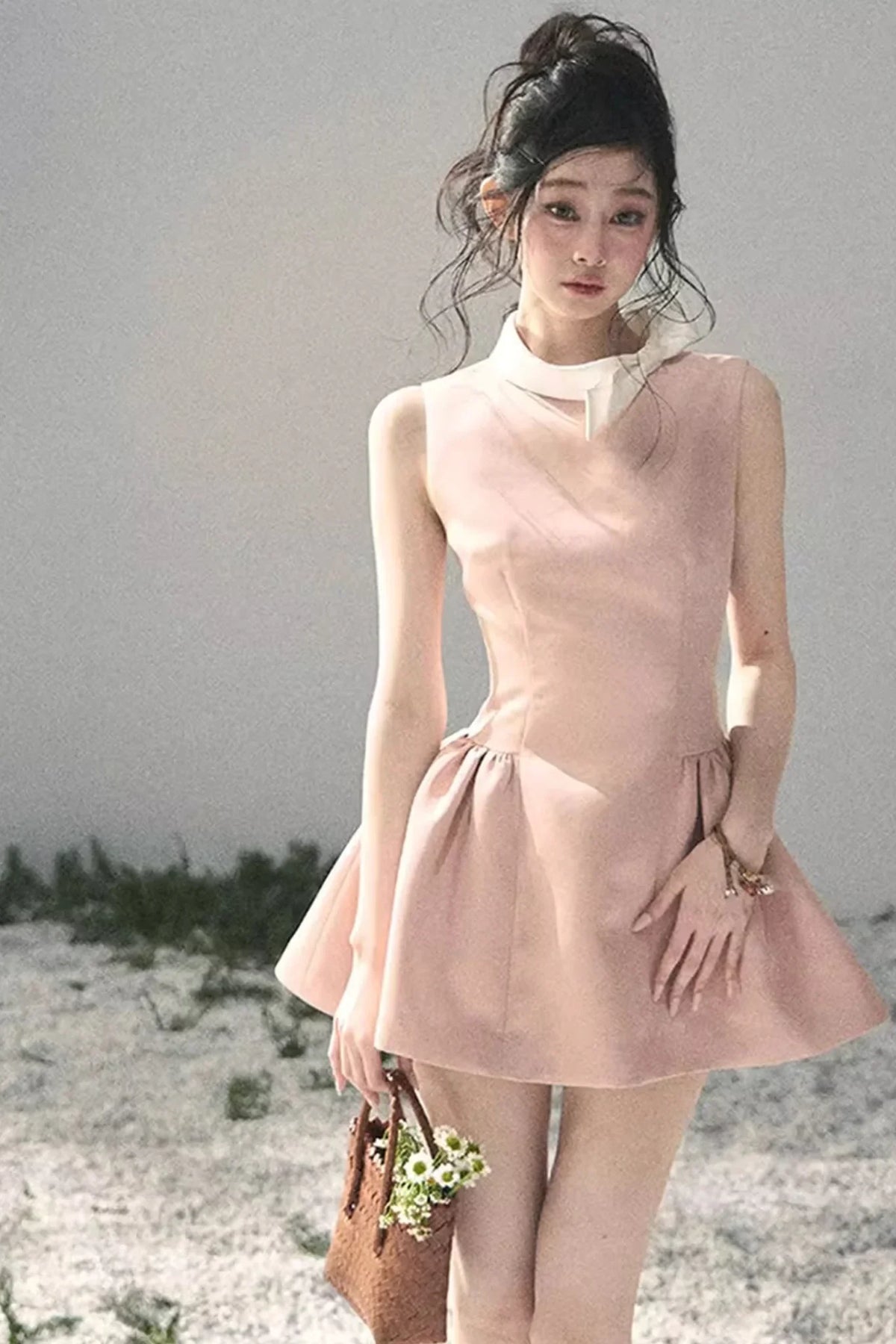 Lilian Ball Puff Sleeve Dress