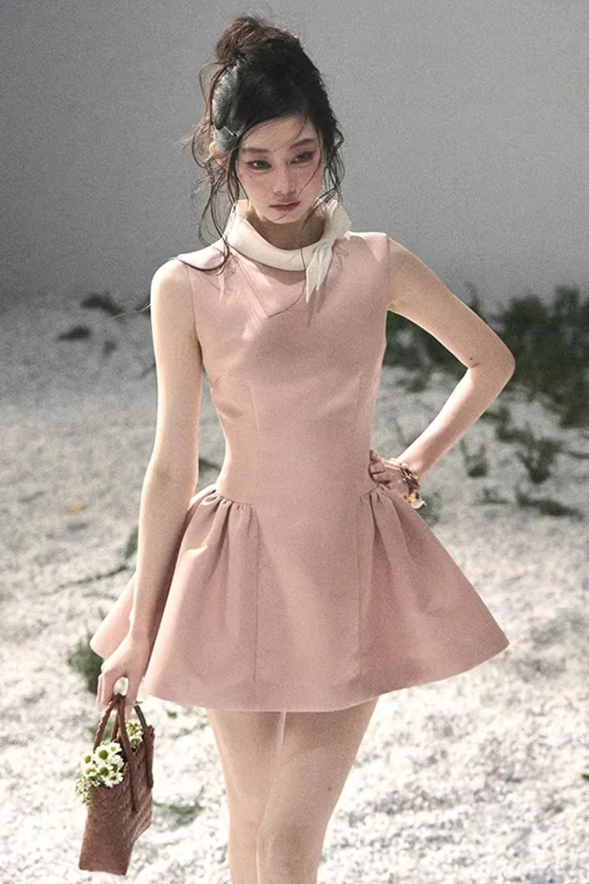 Lilian Ball Puff Sleeve Dress