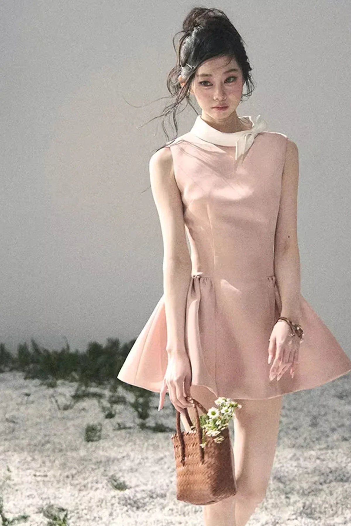 Lilian Ball Puff Sleeve Dress