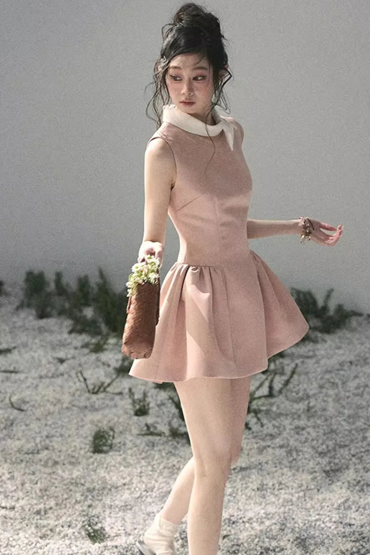 Lilian Ball Puff Sleeve Dress