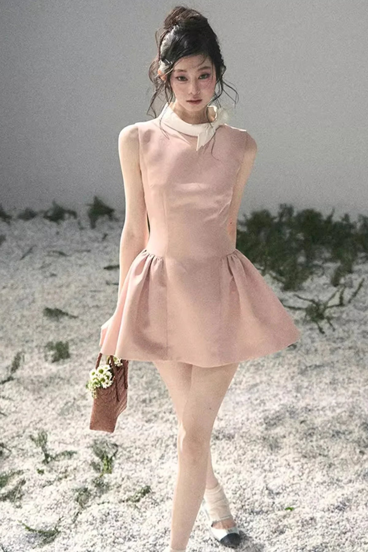 Lilian Ball Puff Sleeve Dress