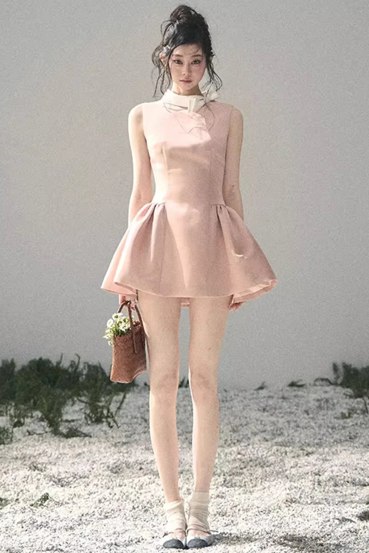 Lilian Ball Puff Sleeve Dress