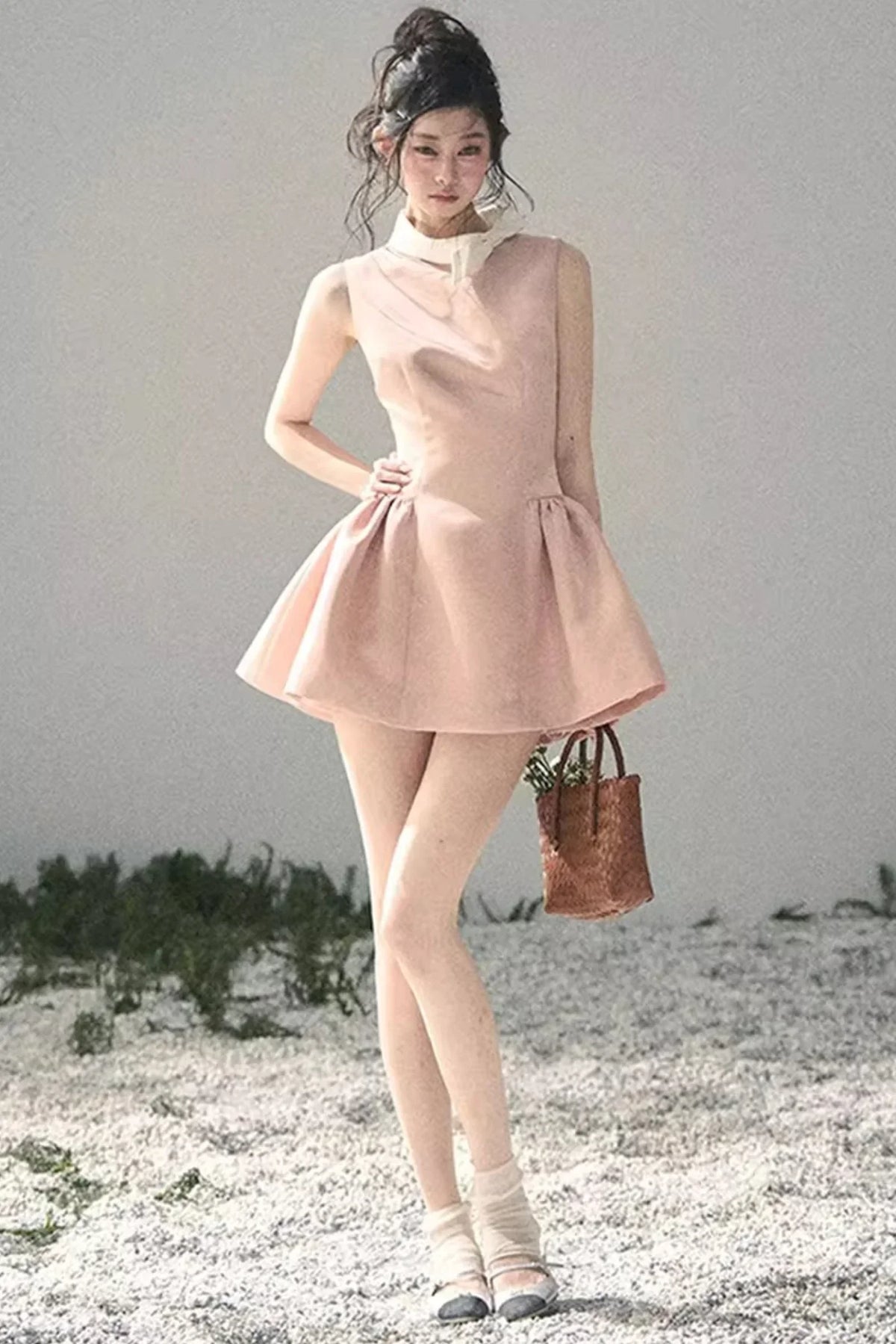 Lilian Ball Puff Sleeve Dress