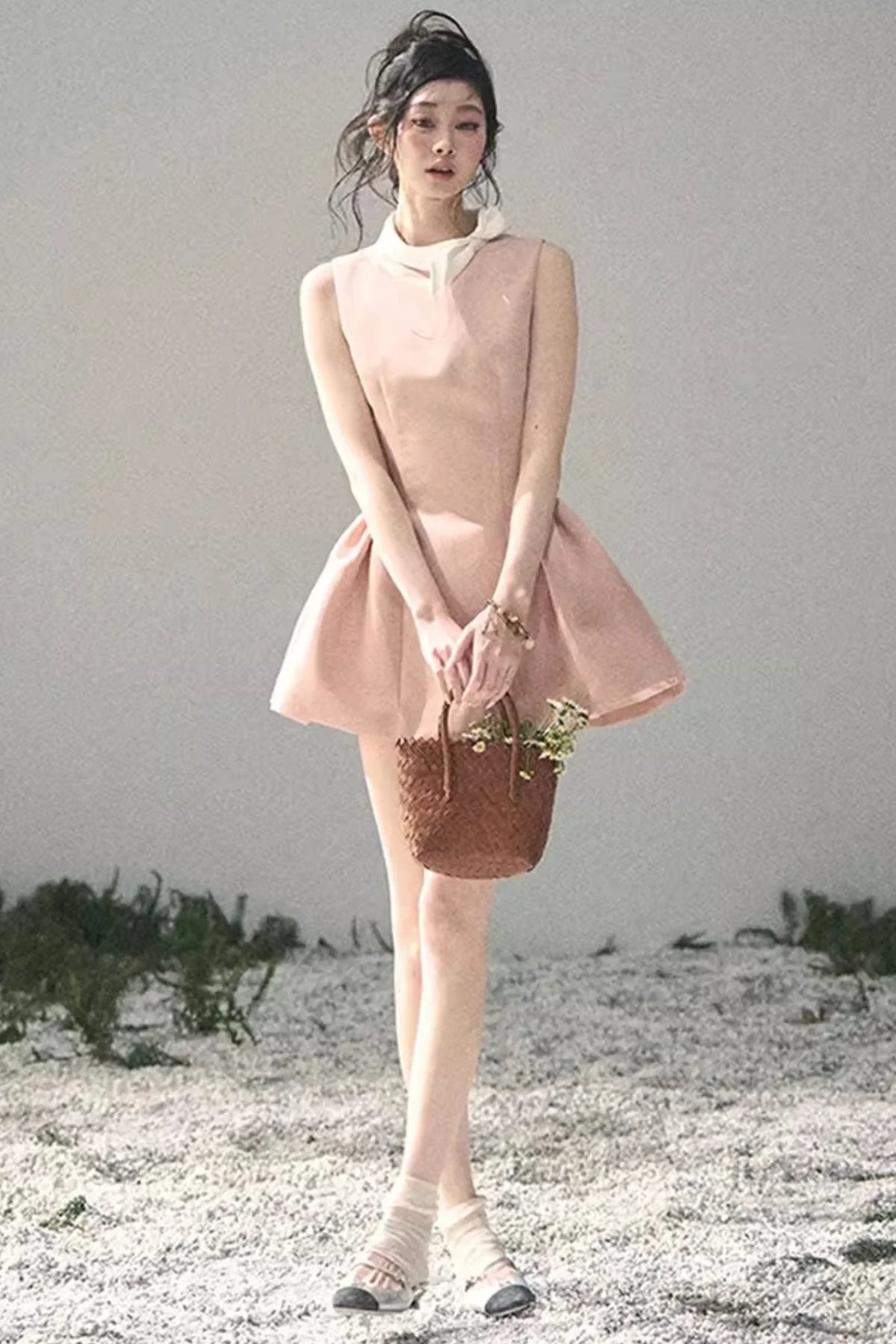 Lilian Ball Puff Sleeve Dress