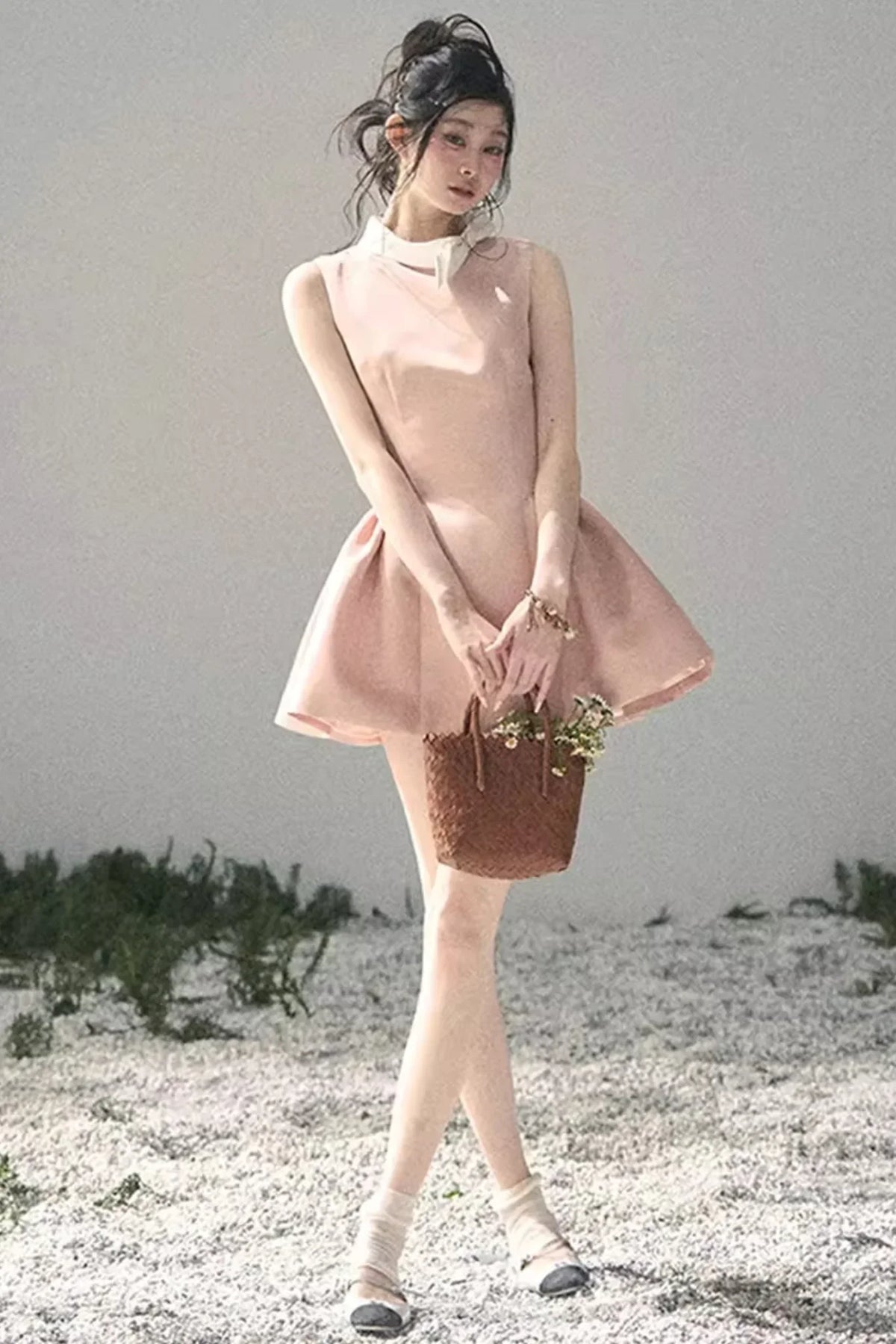 Lilian Ball Puff Sleeve Dress