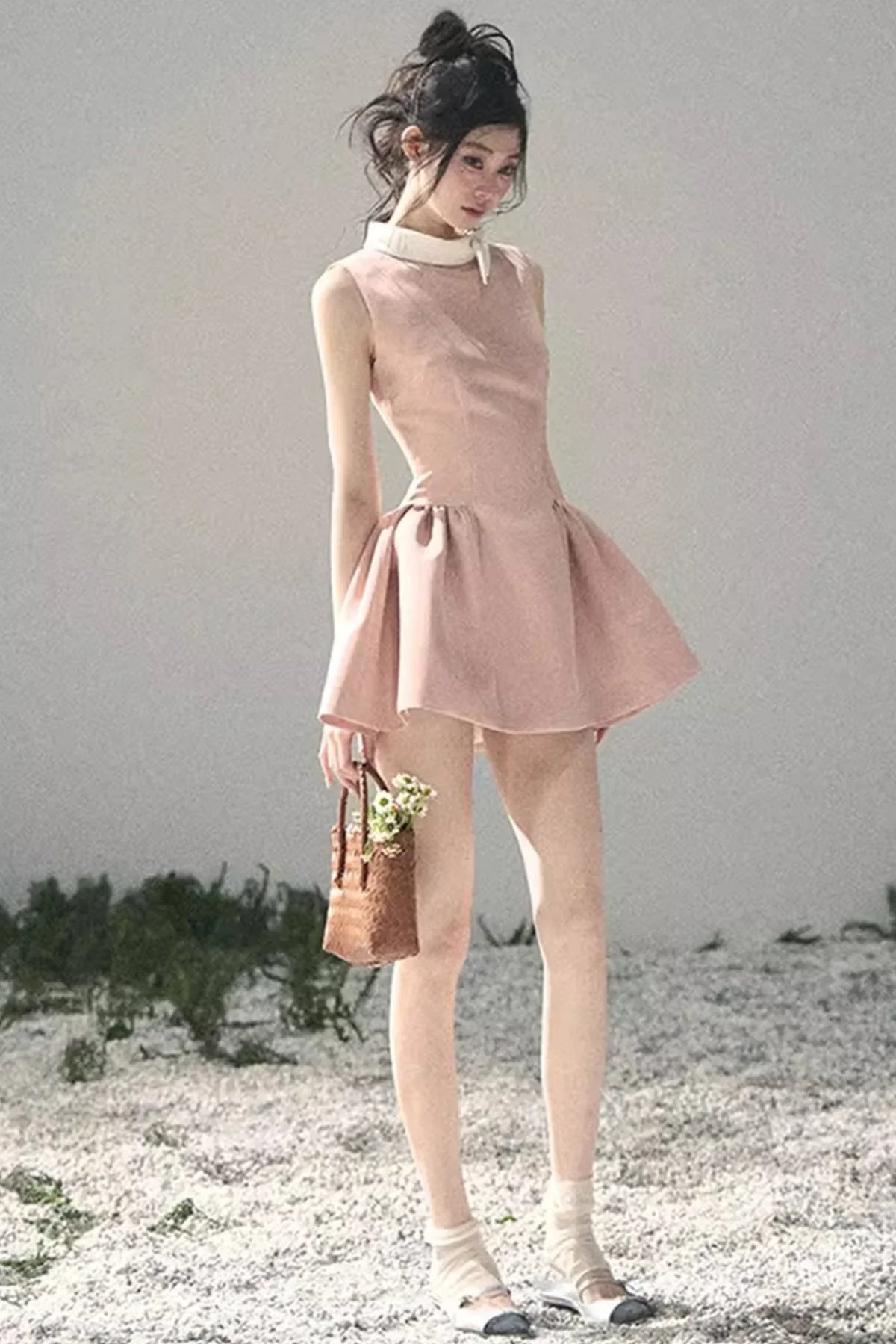 Lilian Ball Puff Sleeve Dress