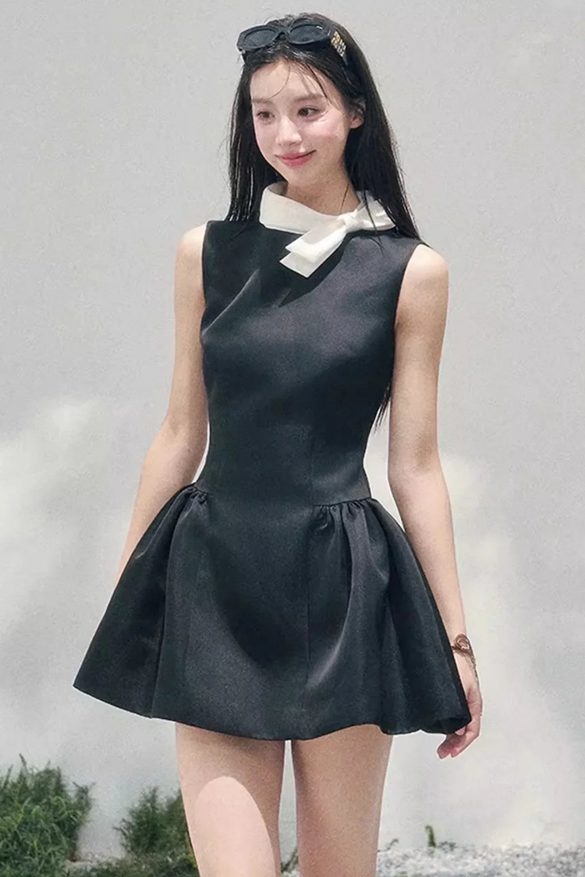 Lilian Ball Puff Sleeve Dress