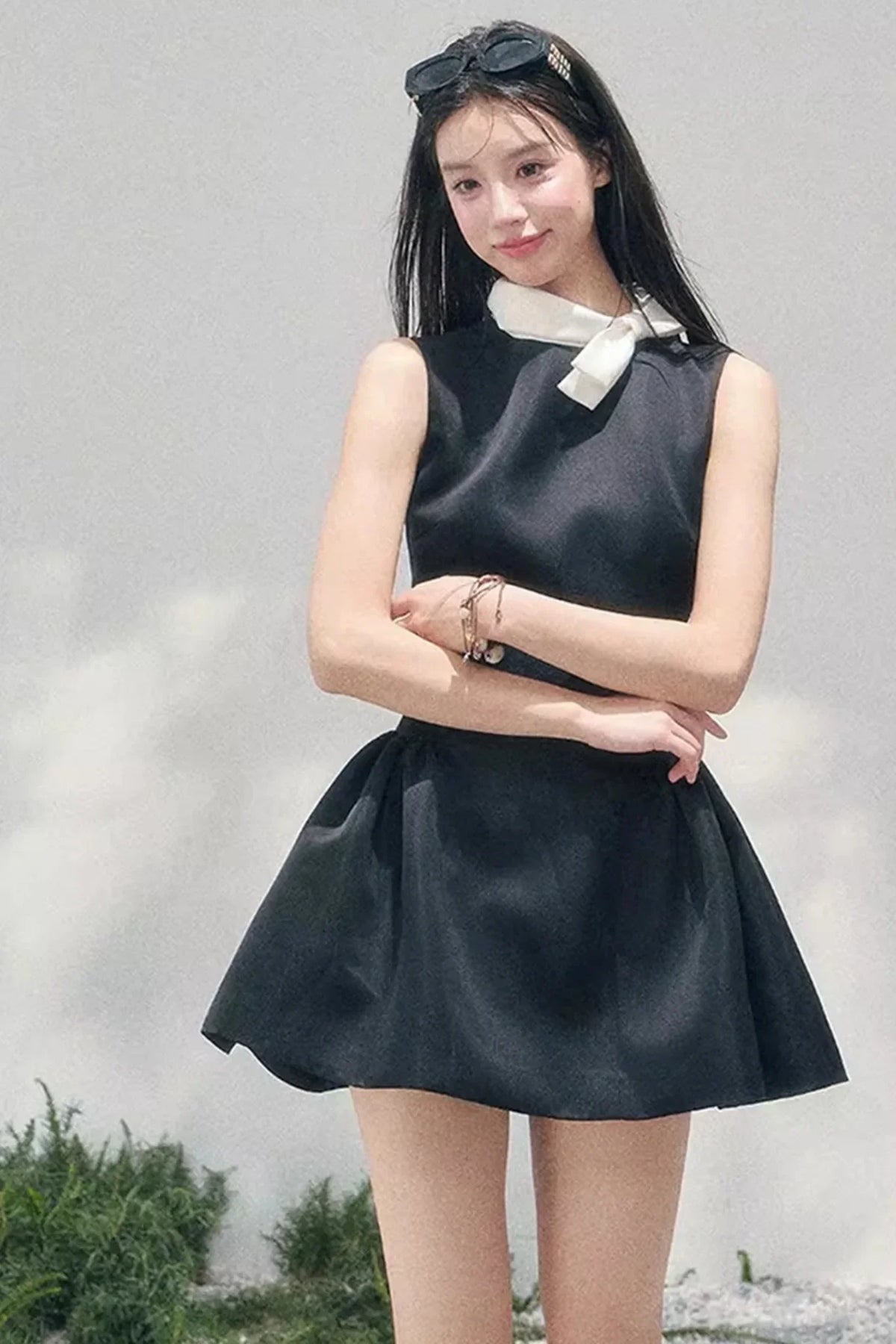 Lilian Ball Puff Sleeve Dress