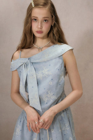 Lily Off-Shoulder Striped Dress