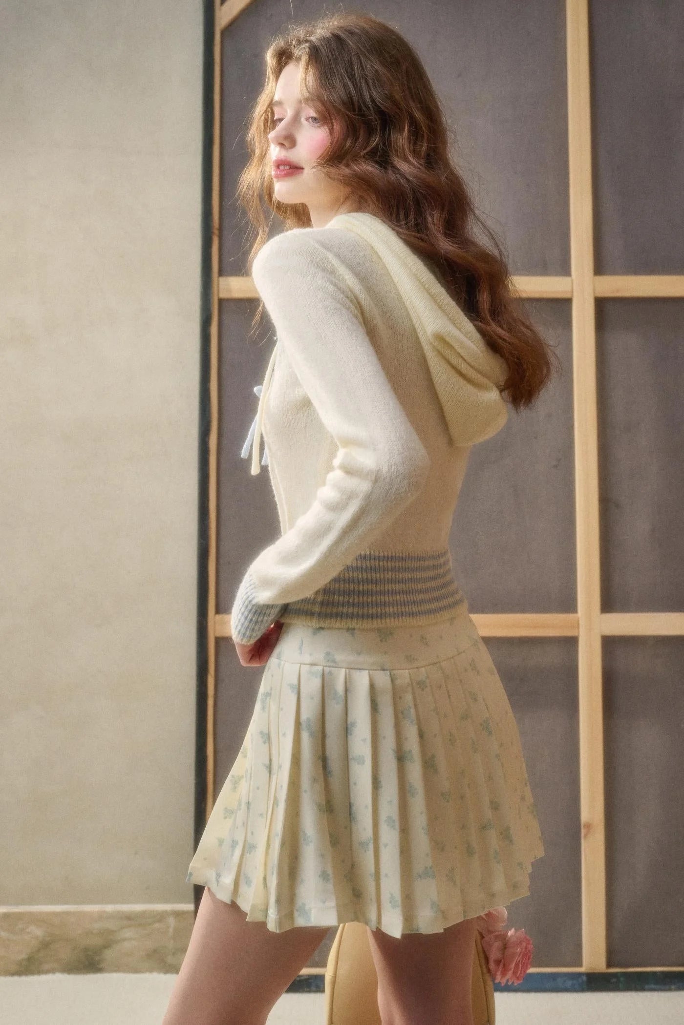 Lime Shimmer Knit Set-Up