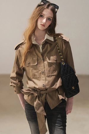 Linen Belted Shirt