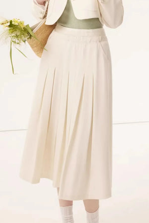 Linen Blazer Skirt Set-Up