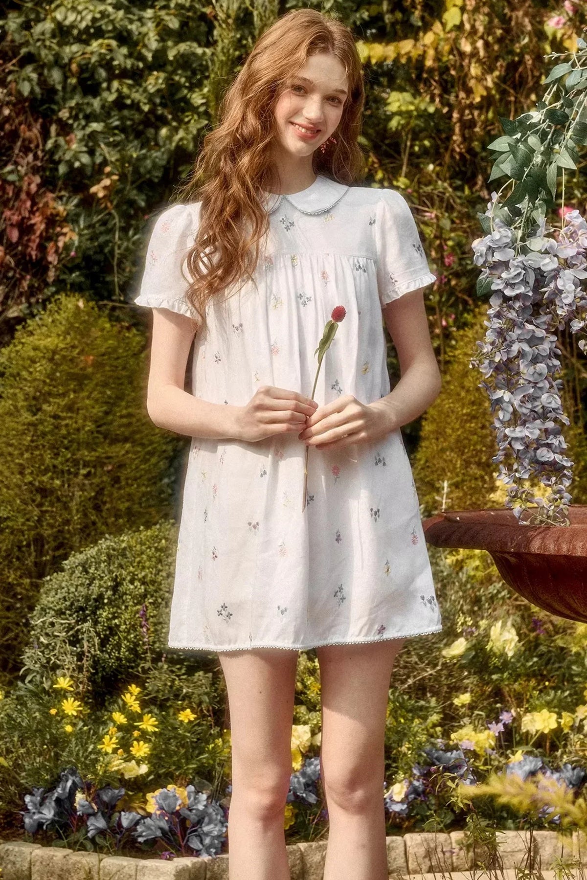 Linen Embroidered Blouse Set-Up
