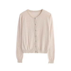 Linen Knitted Cardigan Set
