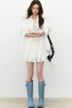 Linen Lace Beaded Top