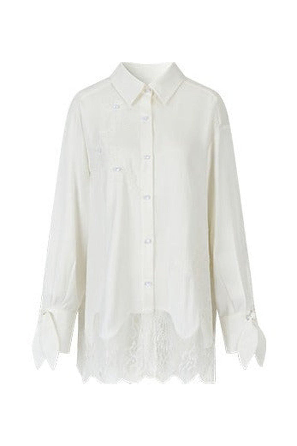 Linen Lace Beaded Top