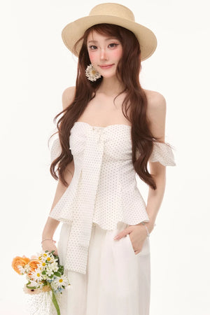 Linen Lace Off-Shoulder Set-Up