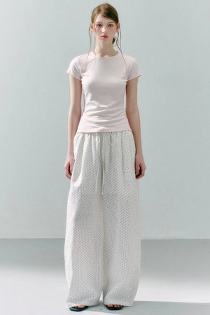 Linen Polka Dot Pants