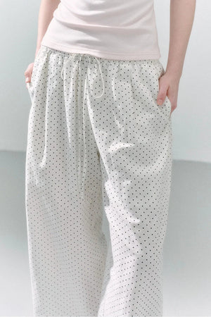 Linen Polka Dot Pants