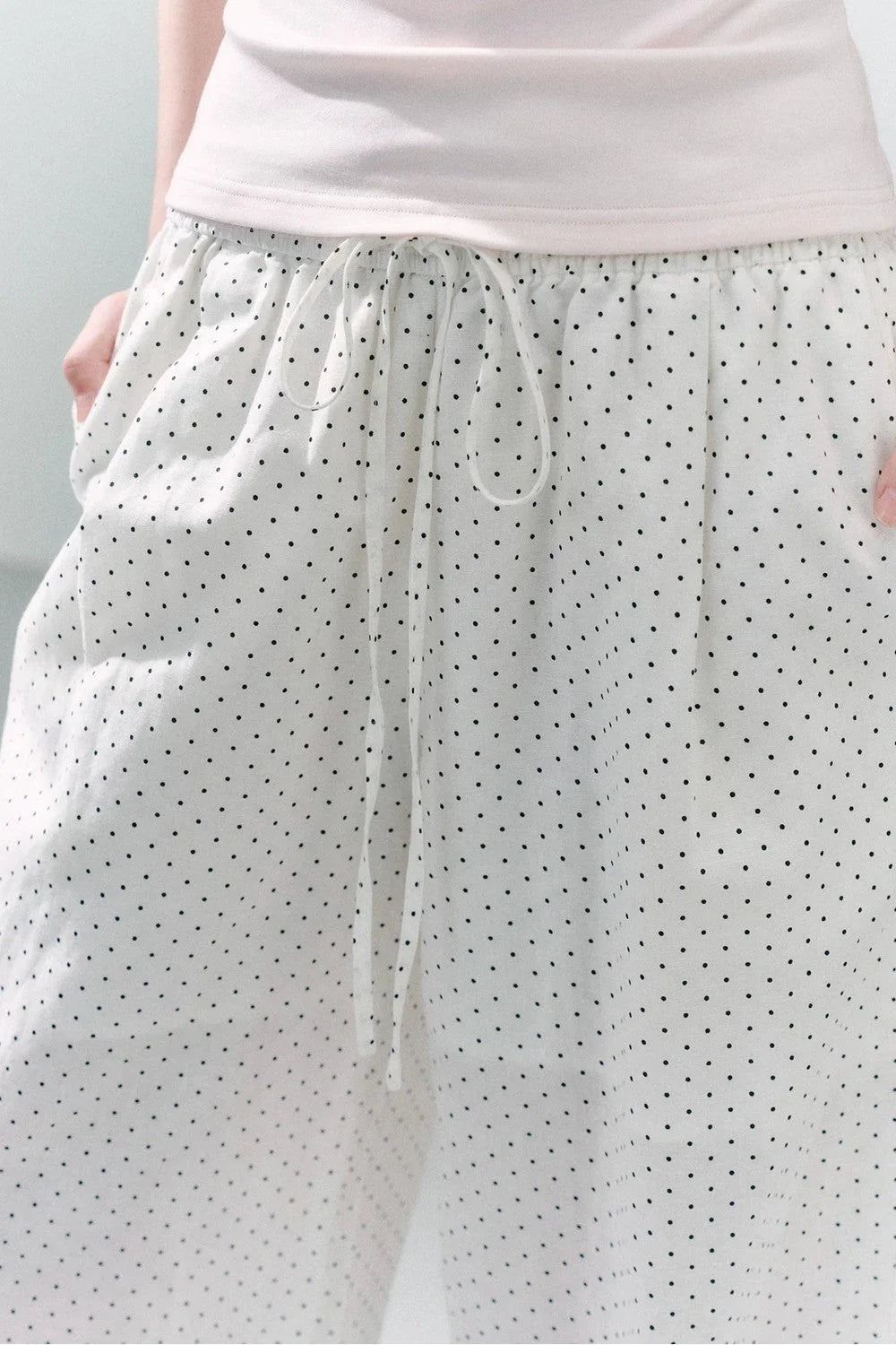 Linen Polka Dot Pants