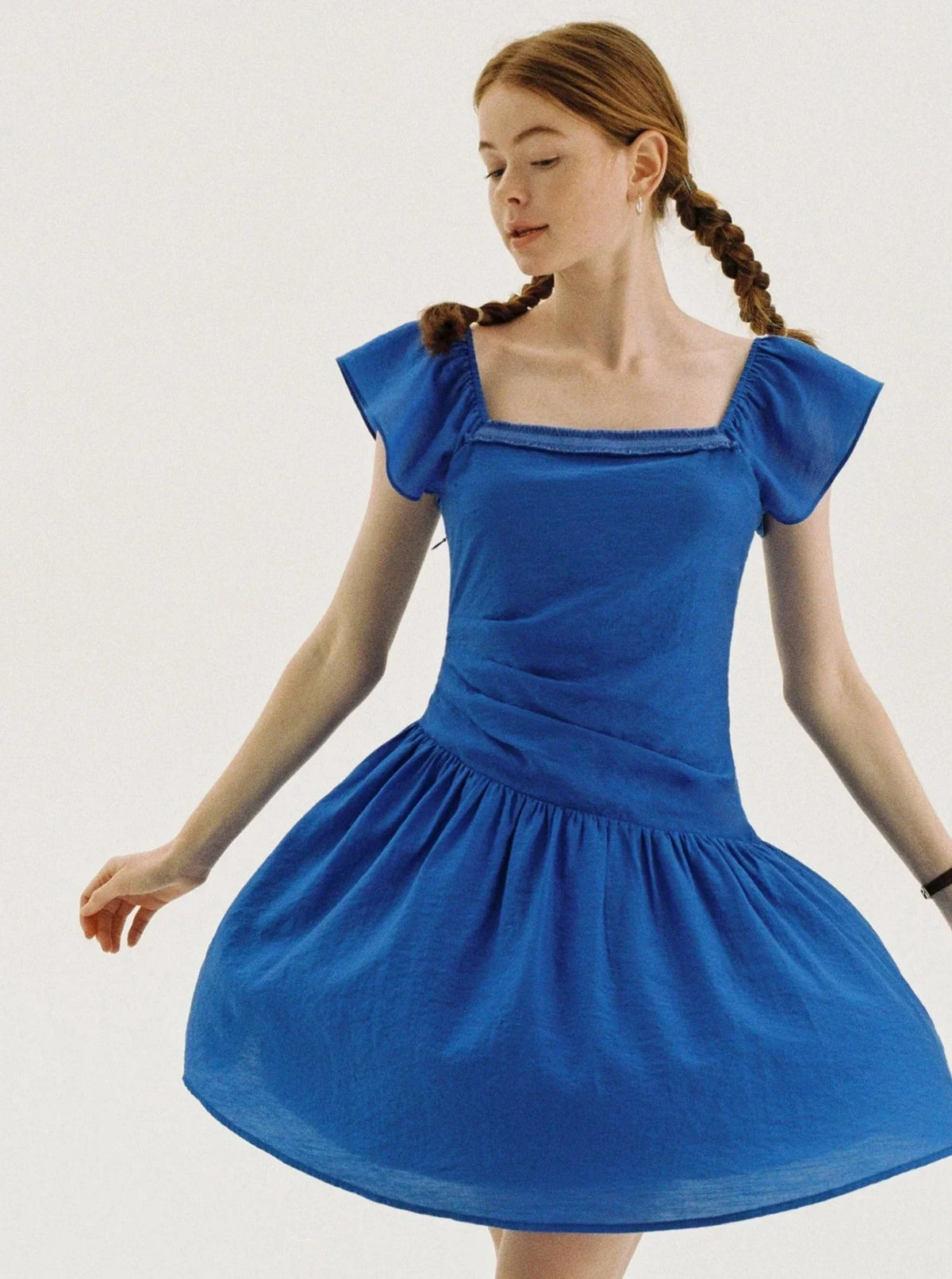 Linen Recycled Pleated Dress