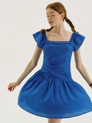 Linen Recycled Pleated Dress