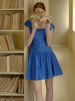 Linen Recycled Pleated Dress