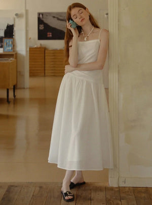 Linen Recycled Pleated Dress