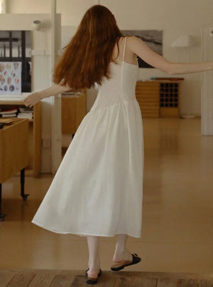 Linen Recycled Pleated Dress