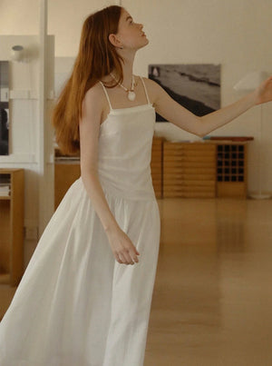 Linen Recycled Pleated Dress