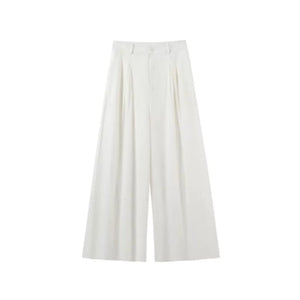 Linen Shirt Skirt Pants Set-Up