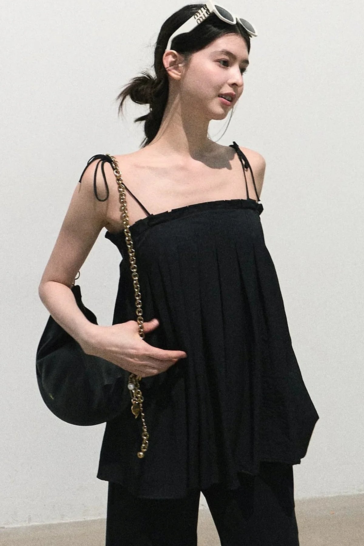 Linen Tie-Up Camisole