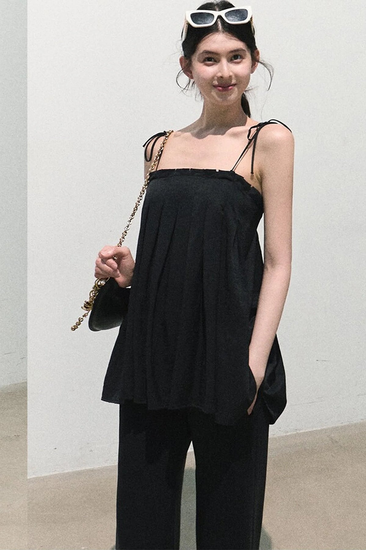 Linen Tie-Up Camisole