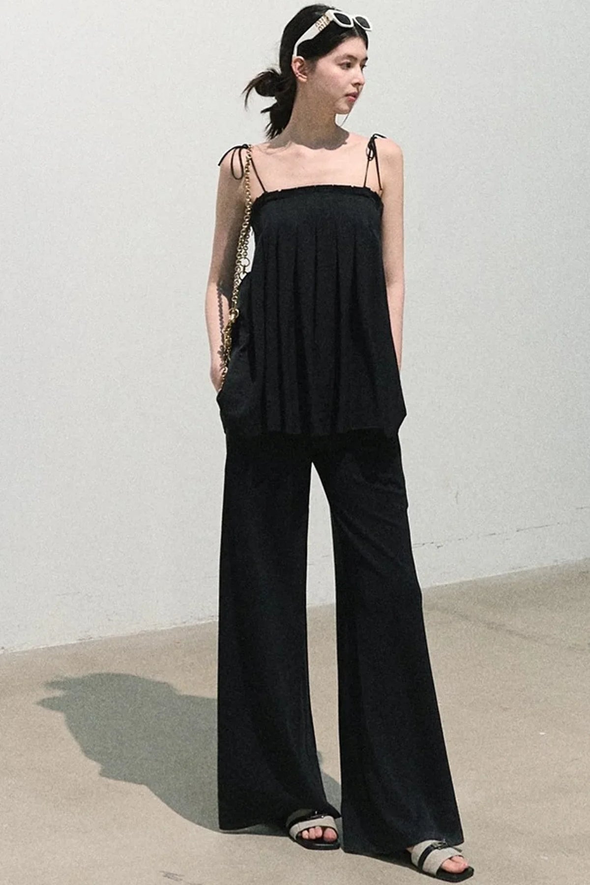 Linen Tie-Up Camisole