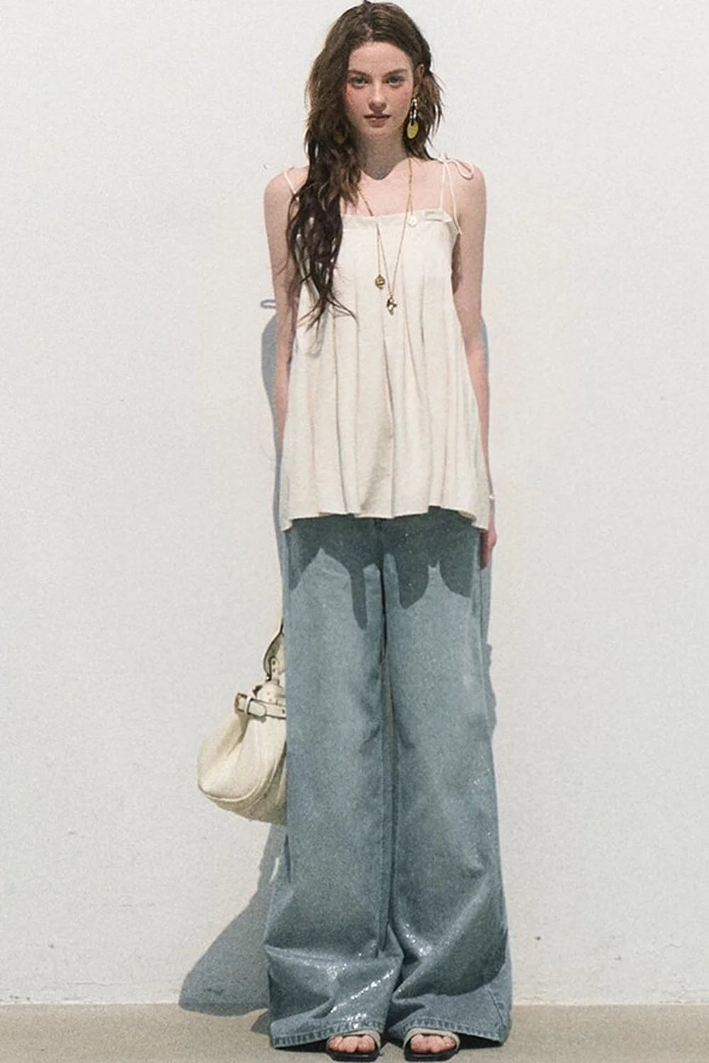 Linen Tie-Up Camisole