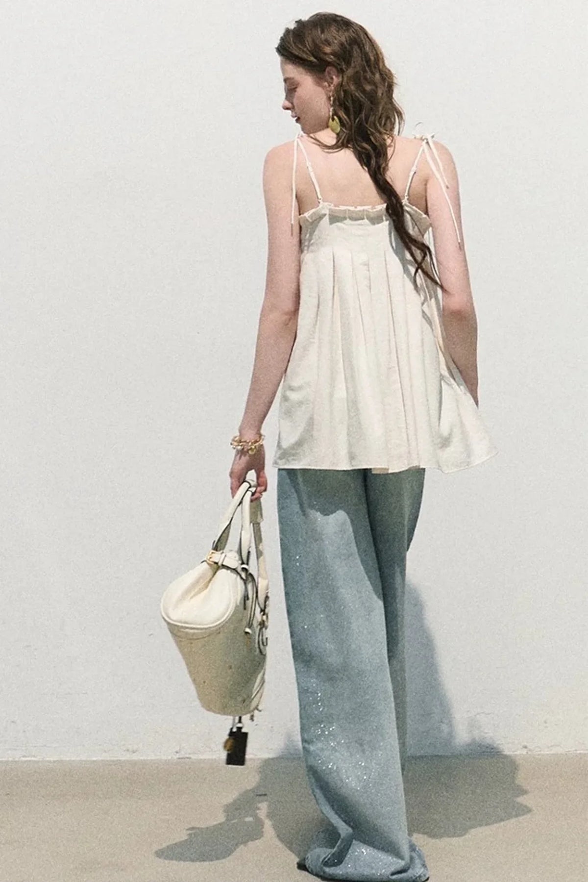 Linen Tie-Up Camisole