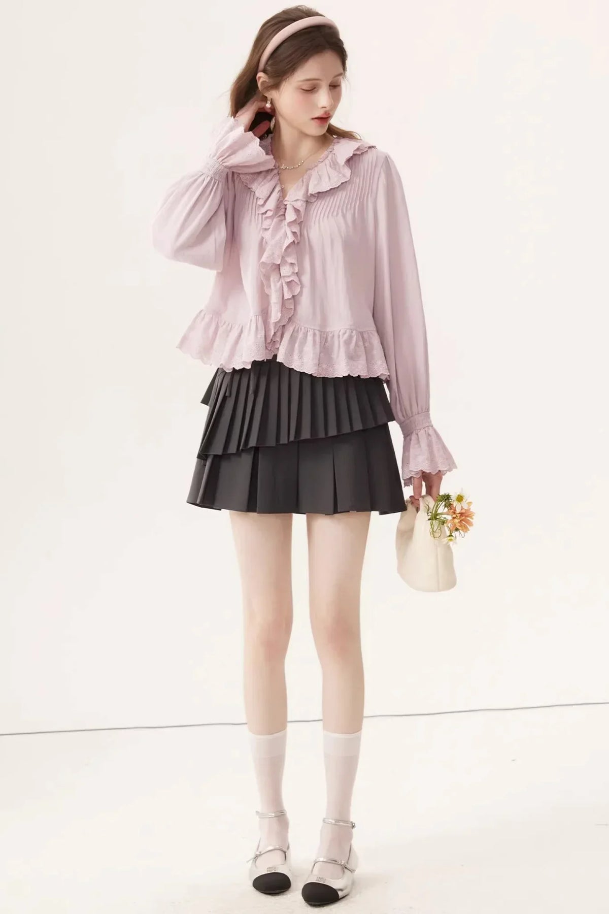 Linen V-Neck Blouse
