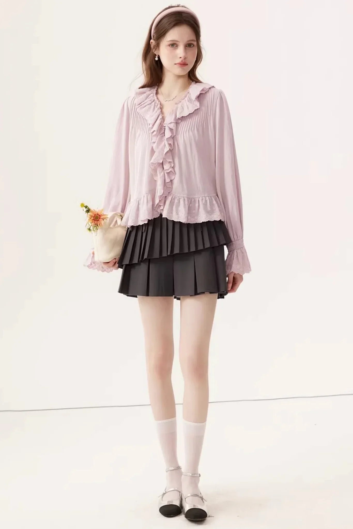 Linen V-Neck Blouse