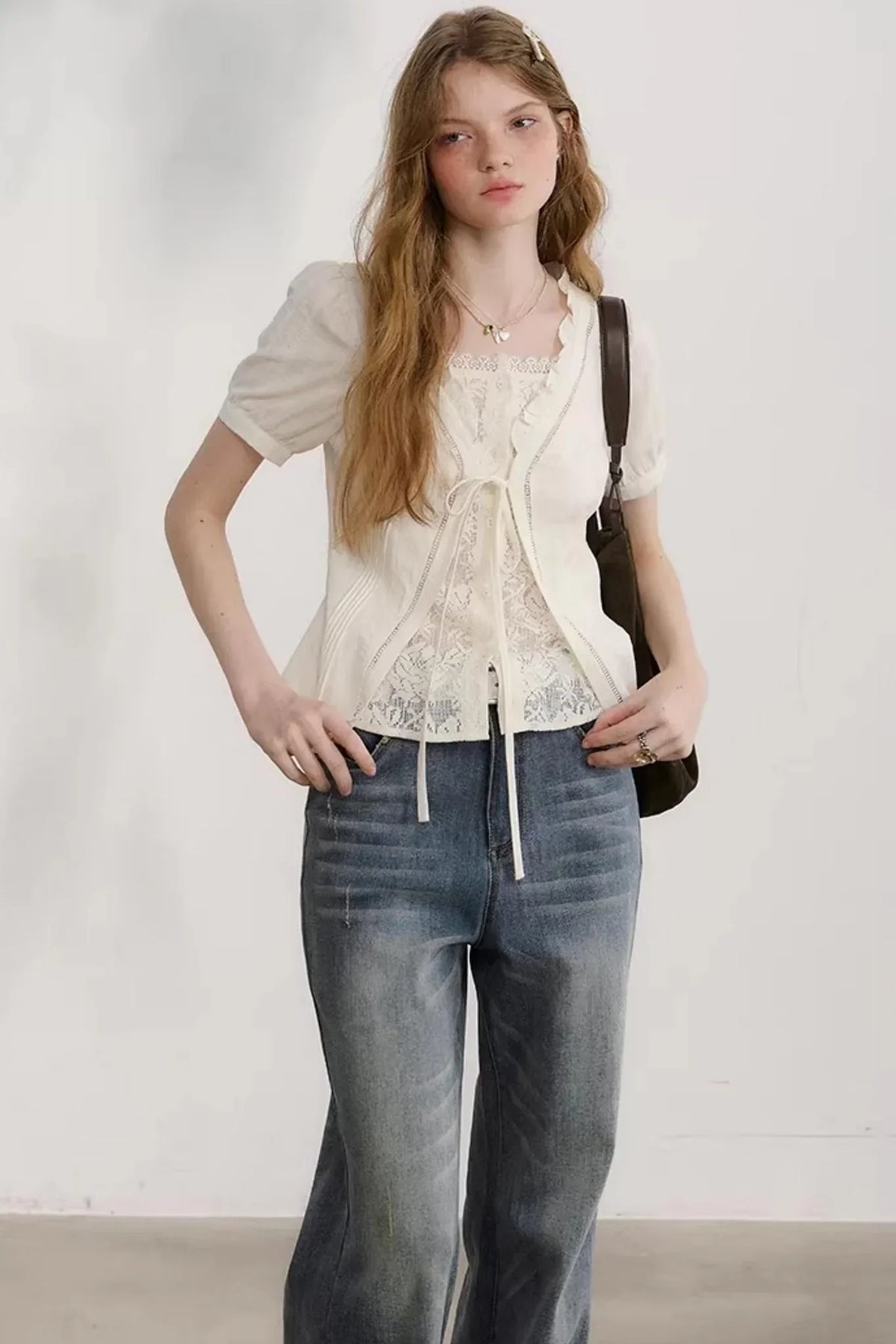Little Cat Paw Denim Pants