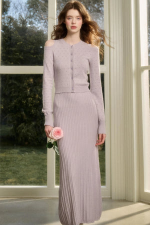 Long Relaxed Cardigan Dress Set-Up