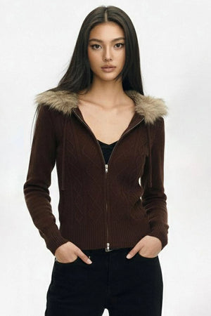 Long Sleeve Basic Zipped Top