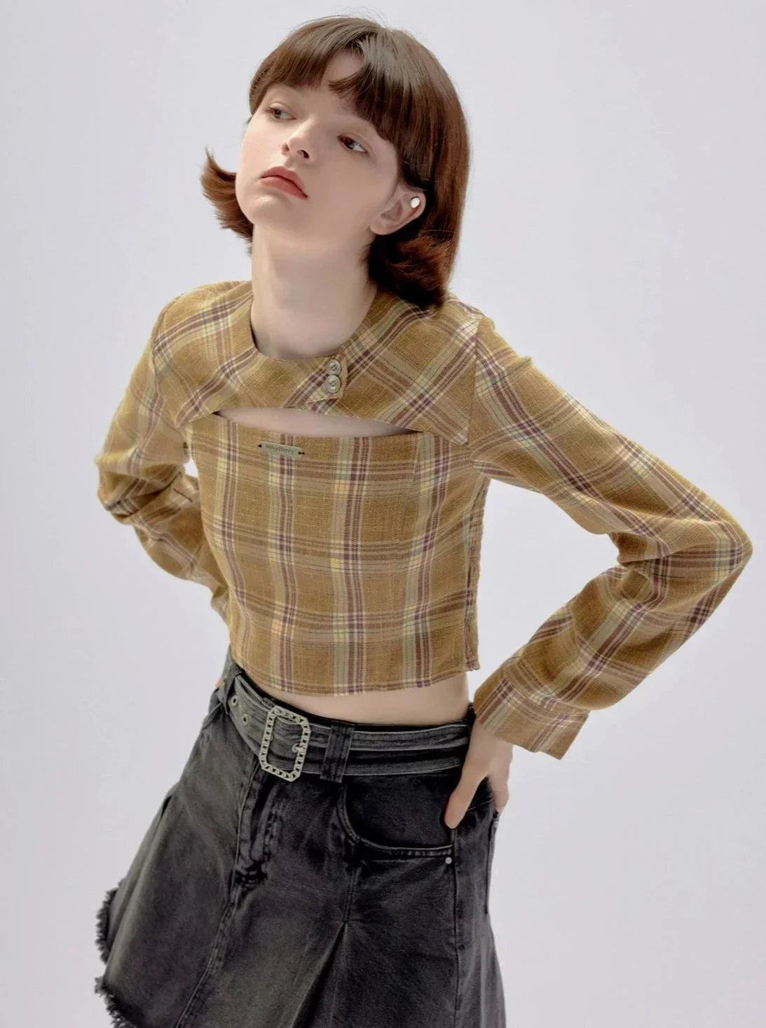 long sleeve crop top