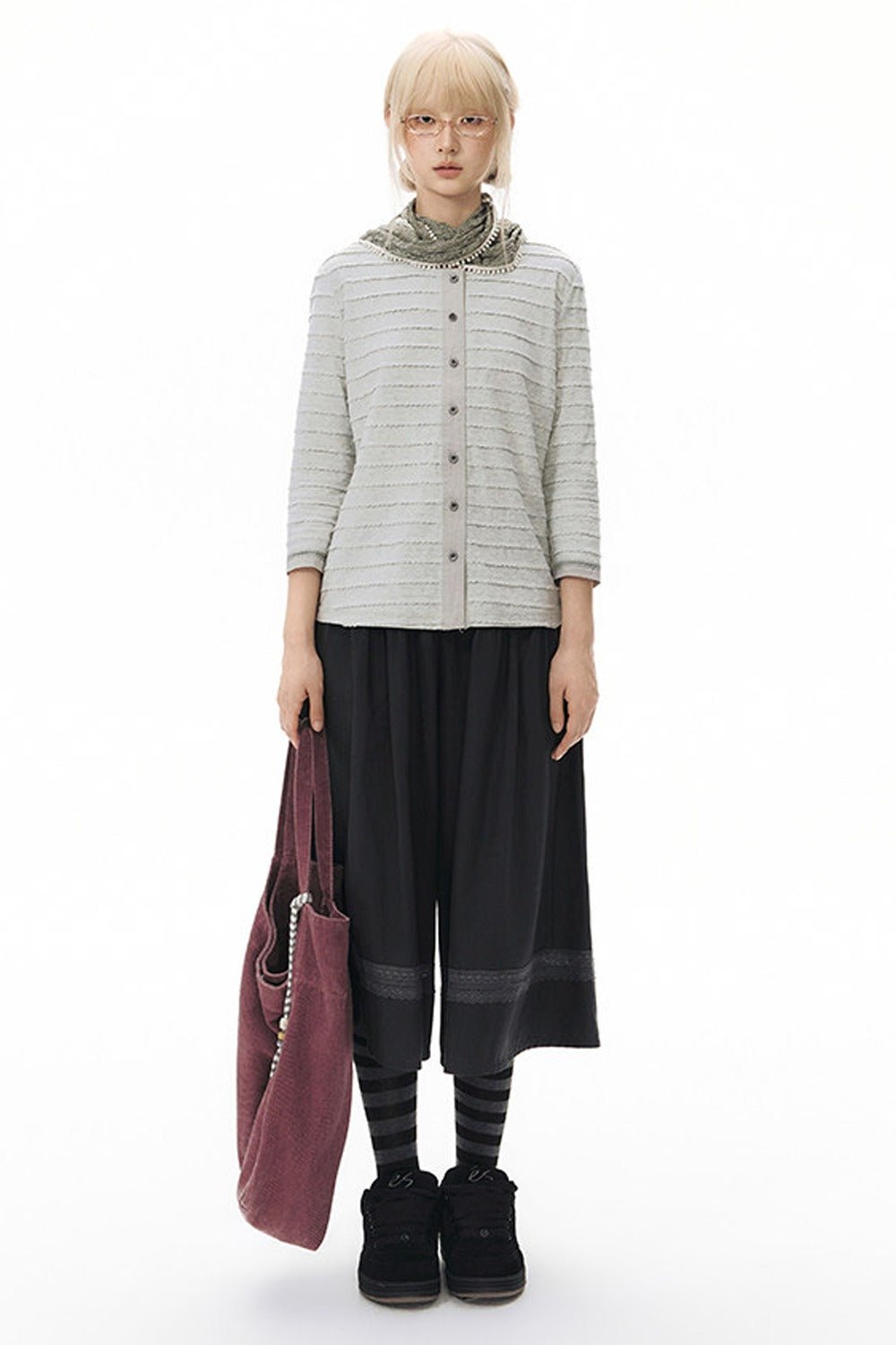 Long Sleeve Knitted Cardigan Top