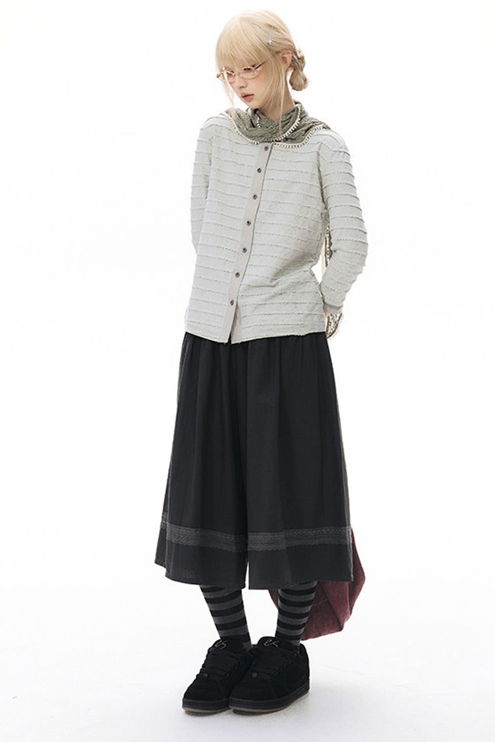 Long Sleeve Knitted Cardigan Top
