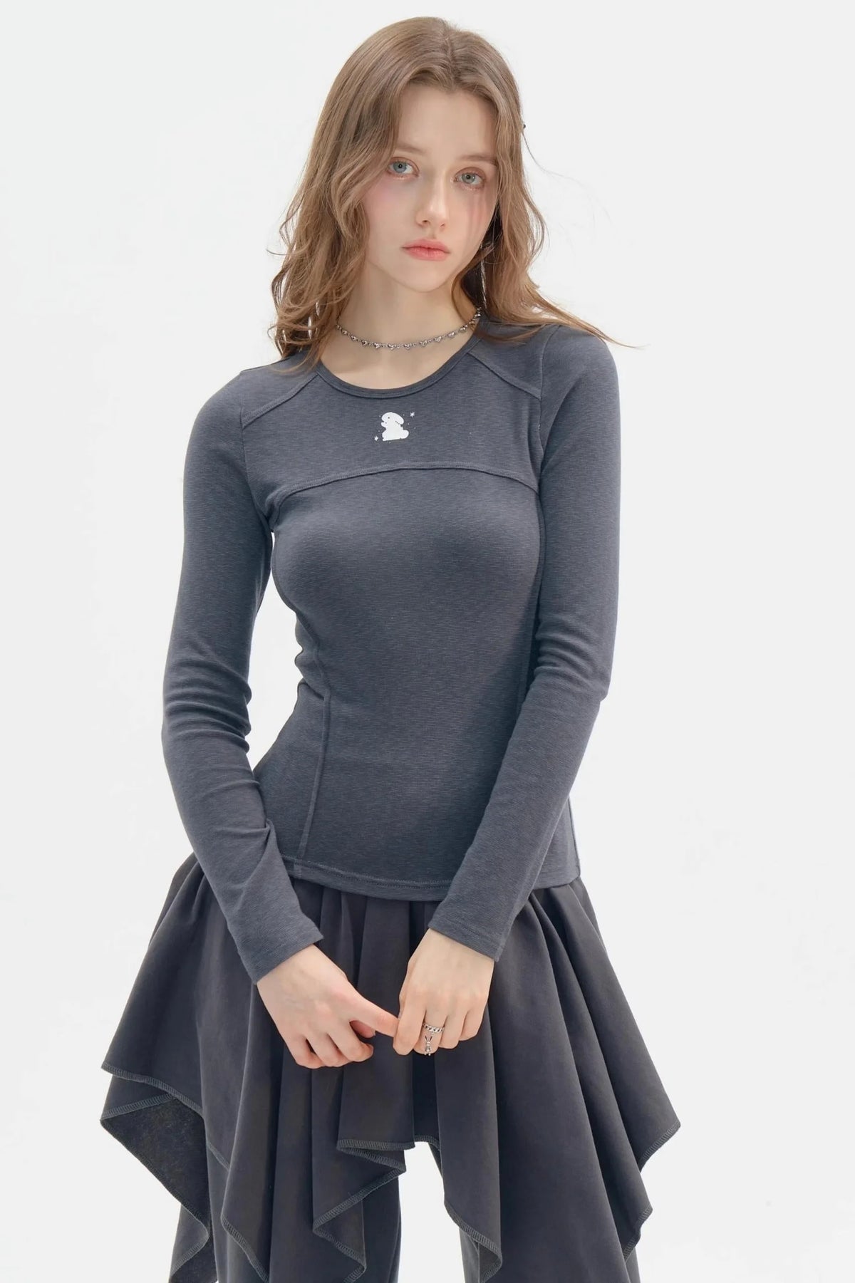 Long Sleeve Retro Rabbit T-Shirt
