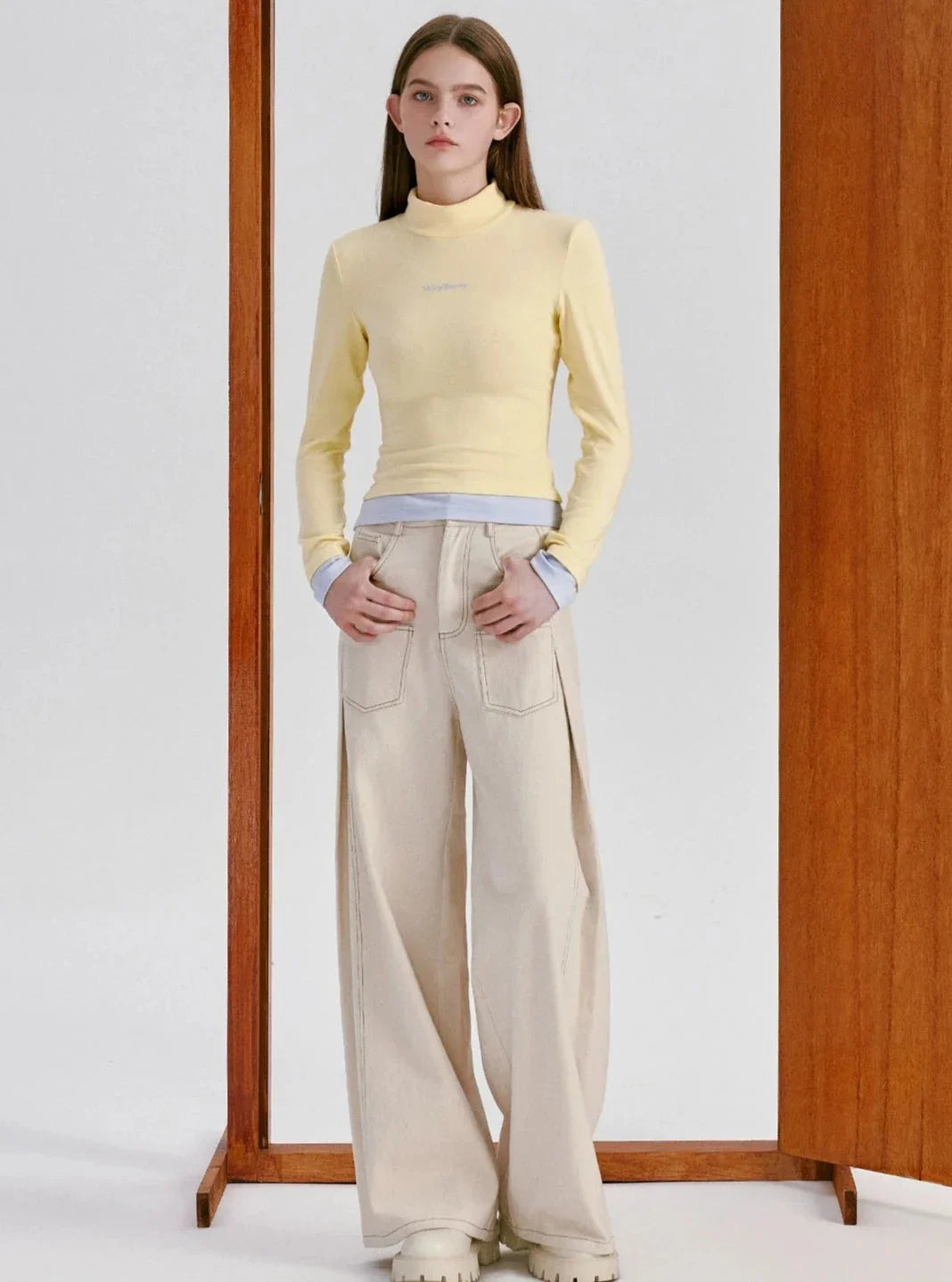 Long Sleeve Slim Crop Top T-Shirt