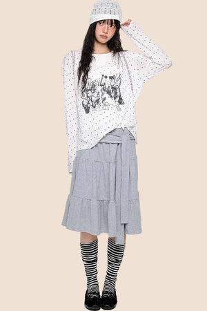 Long Sleeve Star Print T-shirt