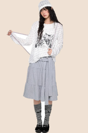 Long Sleeve Star Print T-shirt